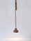Lámpara colgante Mid-Century moderna de latón con contrapeso, Alemania, años 50, Imagen 9