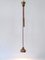 Mid-Century Modern Counterweight Brass Pendant Lamp, Germany, 1950s, Image 8