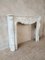19th Century Mantlepiece of White Statuary in Bianco Carrara Marble 2