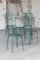 Sedie da giardino vintage verdi, 1950, set di 5, Immagine 9