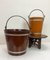 Painted Wood Fiber Buckets, 1950s, Set of 2, Image 3