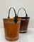 Painted Wood Fiber Buckets, 1950s, Set of 2 21