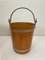 Painted Wood Fiber Buckets, 1950s, Set of 2 6