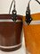 Painted Wood Fiber Buckets, 1950s, Set of 2 4