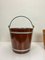 Painted Wood Fiber Buckets, 1950s, Set of 2 8