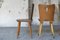 Vintage Brutalist Wooden Chairs, 1960, Set of 4, Image 6