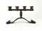Art Deco Brutalist Wrought Iron Candleholder by Charles Piguet, 1930s, Image 1