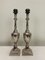 Polished Nickel Urn Shape Shining Silver Table Lamps, 1990s, Set of 2 11