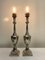 Polished Nickel Urn Shape Shining Silver Table Lamps, 1990s, Set of 2, Image 7