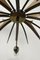 Chandelier with Copper Arms, Brass & Teak in the style of Stilnovo, Italy, 1960s 12