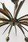 Chandelier with Copper Arms, Brass & Teak in the style of Stilnovo, Italy, 1960s, Image 9