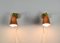 Lampade da parete in ottone e rame di Jacques Biny, Italia, anni '60, set di 2, Immagine 11