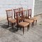 Vintage French Dining Chairs in Mahogany, 1960s, Set of 6 5