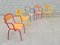 Stackable Chairs from Mullca, 1980s, Set of 5 1