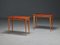 Italian Side Tables in Woodwork and Airy Design, 1950s, Set of 2 3