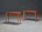 Tavolini in legno dal design arioso, Italia, anni '50, set di 2, Immagine 3