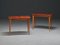 Tavolini in legno dal design arioso, Italia, anni '50, set di 2, Immagine 2