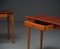 Tavolini in legno dal design arioso, Italia, anni '50, set di 2, Immagine 10