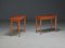 Italian Side Tables in Woodwork and Airy Design, 1950s, Set of 2 8