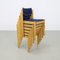 Stackable Dining Chairs, 1980s, Set of 6 8