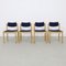 Stackable Dining Chairs, 1980s, Set of 4 1