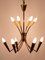 Lampadario Mid-Century moderno a 12 fiamme, Germania, anni '50, Immagine 2