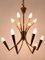 Lampadario Mid-Century moderno a 12 fiamme, Germania, anni '50, Immagine 13