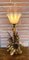 Lámpara de mesa vintage de flores y orejas de trigo de Hans Kögl, años 60, Imagen 15