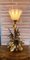 Lámpara de mesa vintage de flores y orejas de trigo de Hans Kögl, años 60, Imagen 11