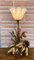 Lampada da tavolo vintage con spighe di grano e fiori di Hans Kögl, anni '60, Immagine 18