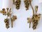 Mid-Century Brass Grape Vine Leaves Wall Lamps, 1970s, Set of 2, Image 20