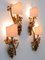 Mid-Century Brass Grape Vine Leaves Wall Lamps, 1970s, Set of 2, Image 7