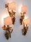 Mid-Century Brass Grape Vine Leaves Wall Lamps, 1970s, Set of 2, Image 9