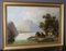 Mountain Landscape, 1800s, Oil on Canvas, Framed 11