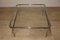 Minimalist Coffee Table in Chromed Glass and Metal, 1970s 4