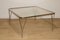 Minimalist Coffee Table in Chromed Glass and Metal, 1970s 2
