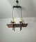 Gothic Style Chandelier in Wrought Iron and Wood, 1940s 6