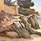 Luigi Lanza, Cote d'Azur Seascape, Early 20th Century, Oil Painting 4
