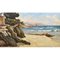 Luigi Lanza, paisaje marino de la Costa Azul, principios del siglo XX, pintura al óleo, Imagen 3