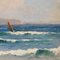 Luigi Lanza, Paysage Marin de la Côte d'Azur, Début du 20e Siècle, Peinture à l'Huile 7