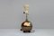 Italian Gilt Pottery Table Lamp with Floral Decor from Ghinza, 1970s, Image 10