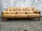 Scandinavian Leather Sofas and Lounge Chair, 1970s, Set of 3 5