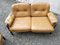 Scandinavian Leather Sofas and Lounge Chair, 1970s, Set of 3 11