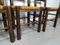 Brutalist Dining Chairs, 1950s, Set of 4 13
