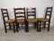 Brutalist Dining Chairs, 1950s, Set of 4 2