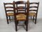 Brutalist Dining Chairs, 1950s, Set of 4 4
