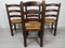 Brutalist Dining Chairs, 1950s, Set of 4, Image 4