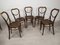 N28 Heart Chairs from Thonet, 1890s, Set of 5 1