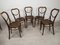 N28 Heart Chairs from Thonet, 1890s, Set of 5, Image 1