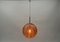 Large Pink Murano Glass Ball Pendant Lamp from Doria Leuchten, Germany, 1960s, Image 2